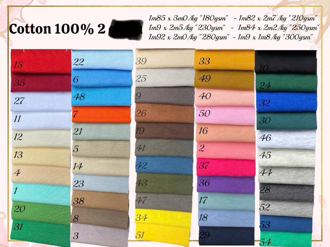 COTTON 100%